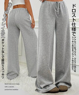 ウエストゴムストレートパンツ