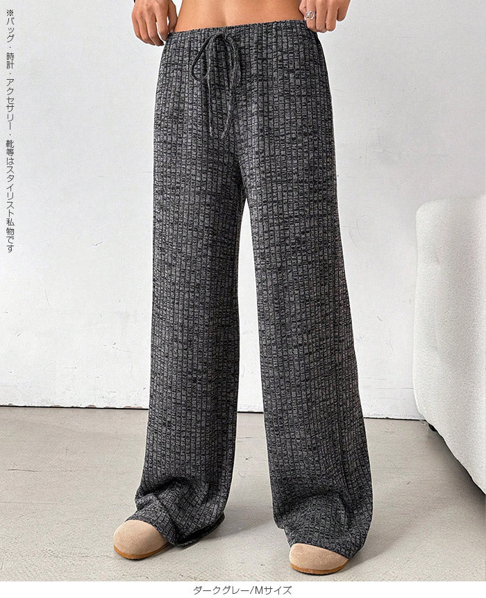 ウエストゴムストレートパンツ