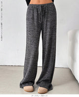 ウエストゴムストレートパンツ