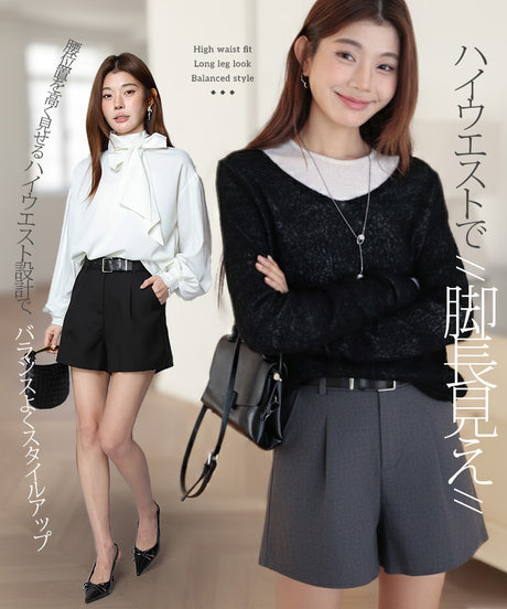 テーラードショートパンツ