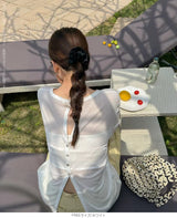 バックボタンシアートップス