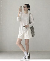 バックボタンシアートップス