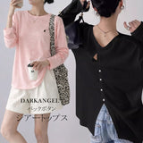 バックボタンシアートップス