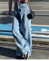 ハイウエストワイドデニムパンツ