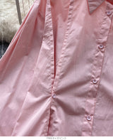 ピンタックデザインシャツブラウス