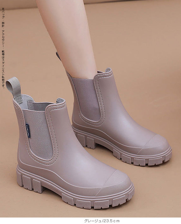 サイドゴアレインブーツ