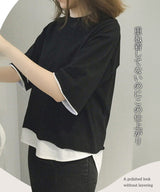 フェイクレイヤードtシャツ