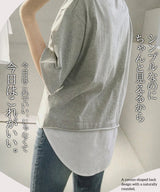 フェイクレイヤードtシャツ