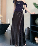 サテンマーメイドスカート