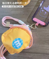 カラビナ付きミニポーチ