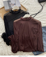 裾フリルシアートップス