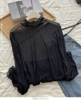 裾フリルシアートップス