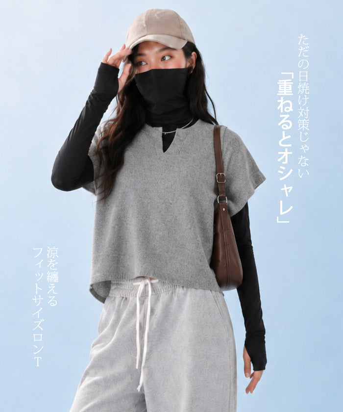 COOLIFY フェイスカバー付きフィットサイズロンT