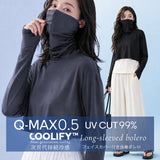 COOLIFYフェイスカバー付き長袖ボレロ