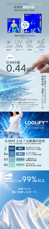 COOLIFY＋脇汗ガード付半袖インナー