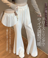 ハイウエスト ワイドフレアパンツ
