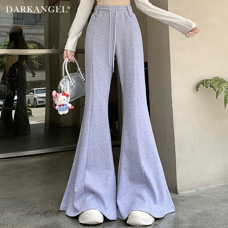 ハイウエスト ワイドフレアパンツ