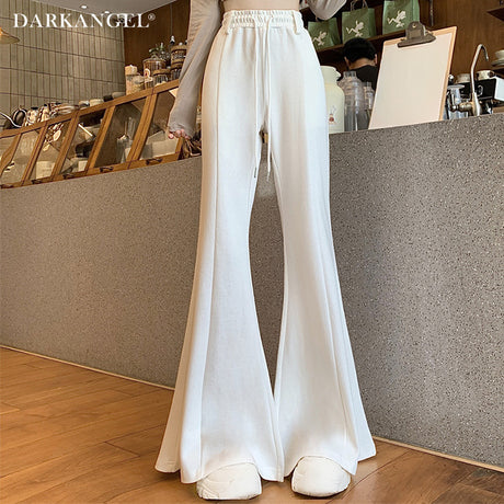 ハイウエスト ワイドフレアパンツ