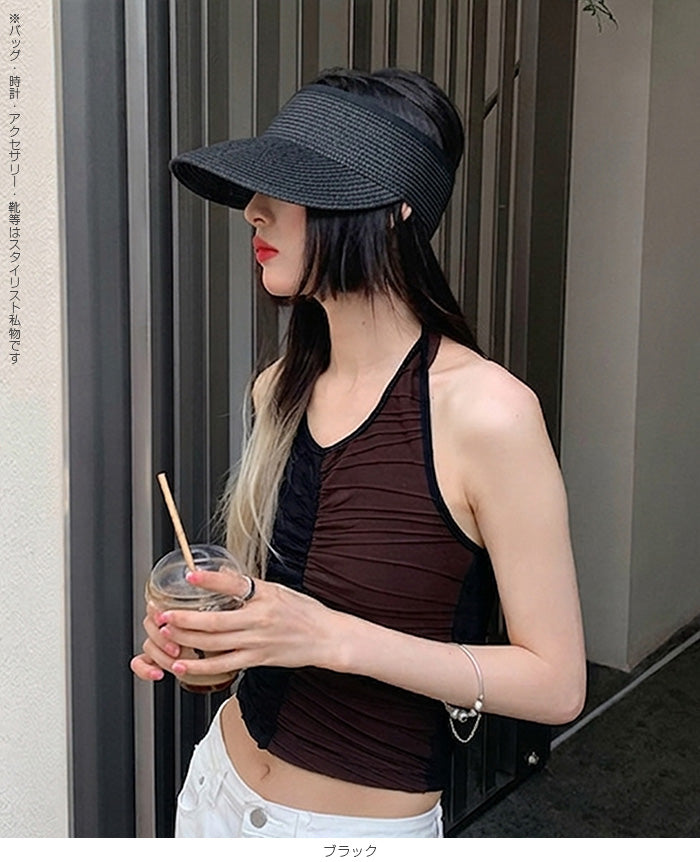 折り畳みストローバイザー