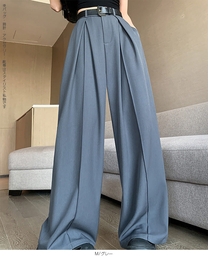 ツイルタックワイドパンツ