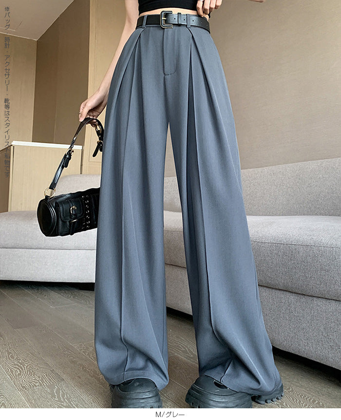 ツイルタックワイドパンツ