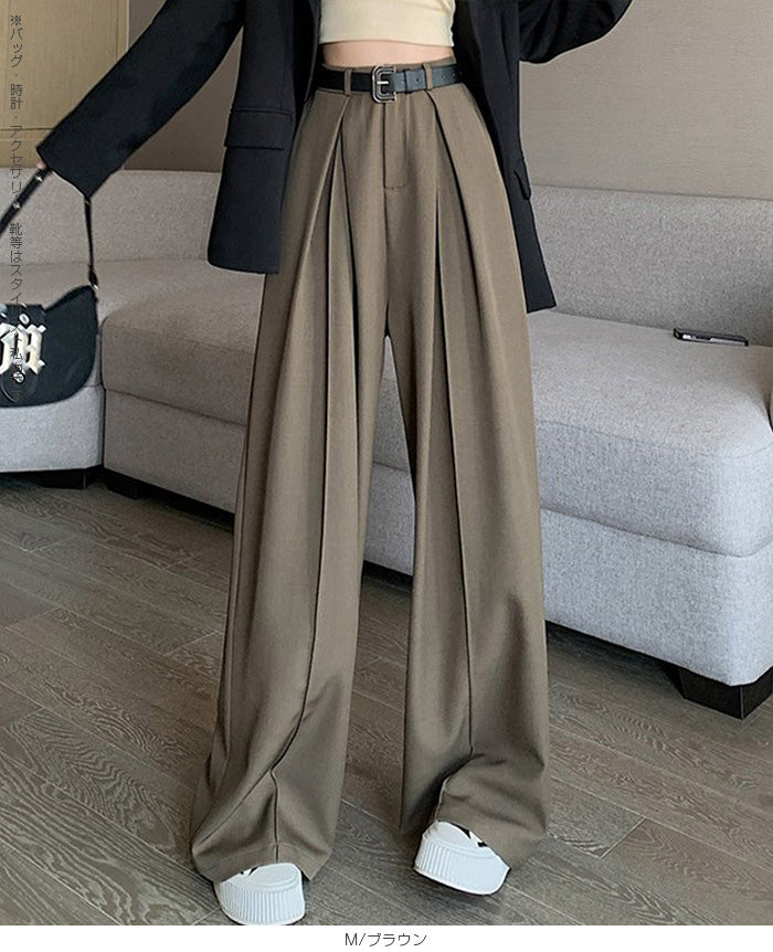 ツイルタックワイドパンツ