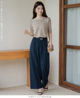 ボートネックニットカットソー