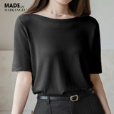 ボートネックニットカットソー