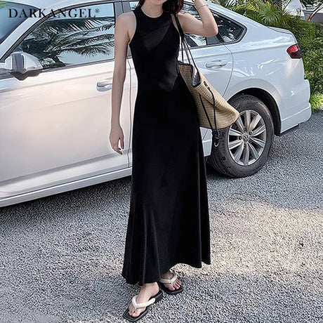 リブマキシワンピース