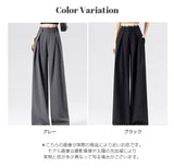 レースプリーツ ハイウエストスラックス