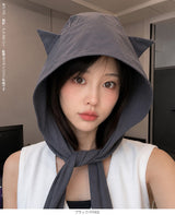 小悪魔ねこ耳UVハット