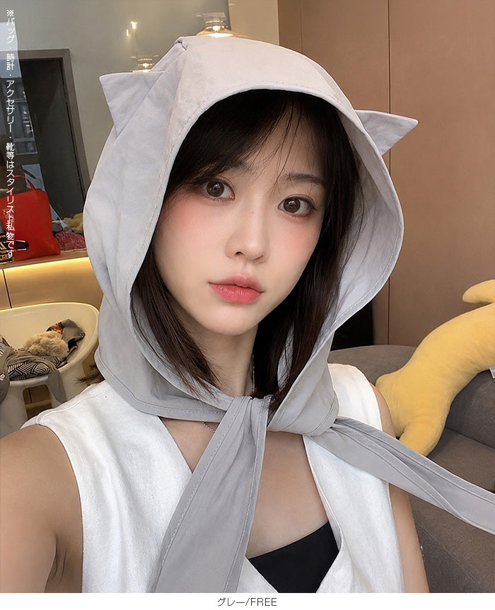 小悪魔ねこ耳UVハット