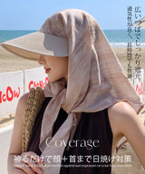 つば広UVカット帽子