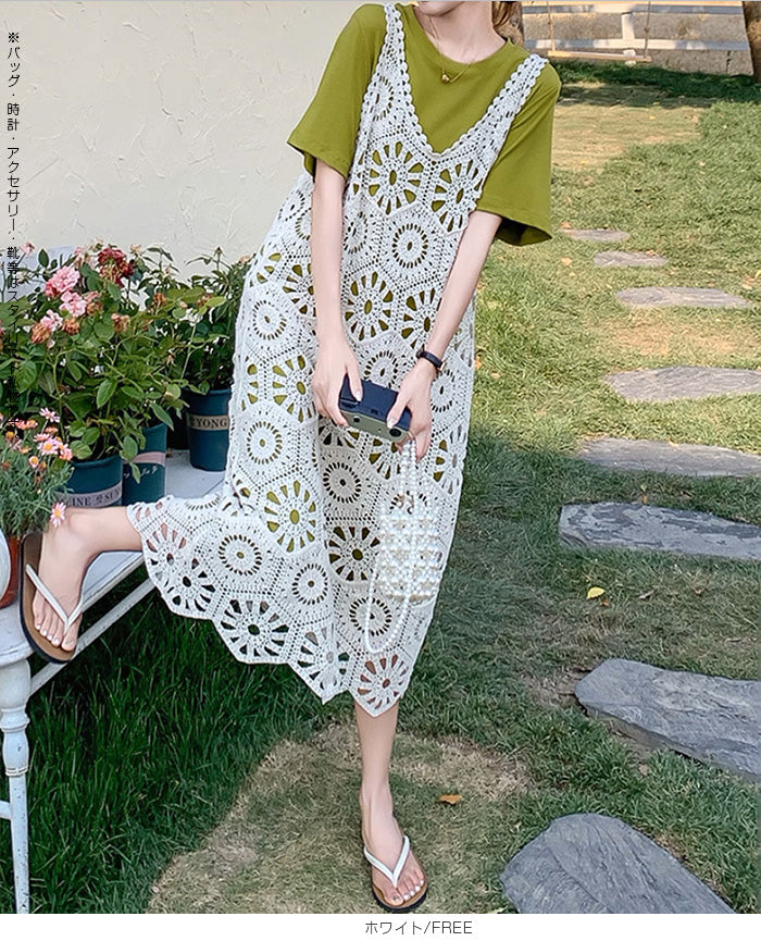 クロシェワンピース