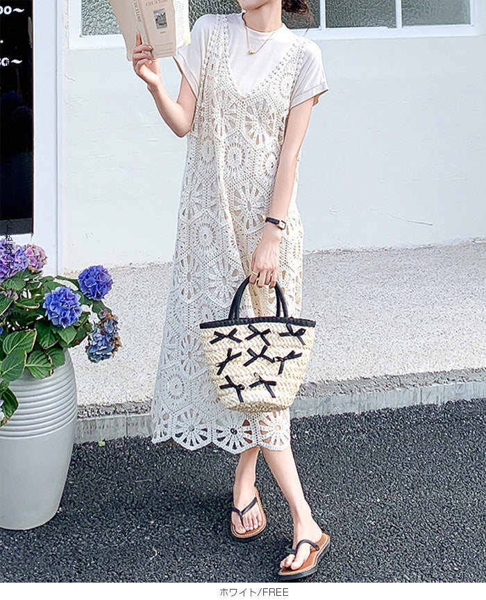 クロシェワンピース