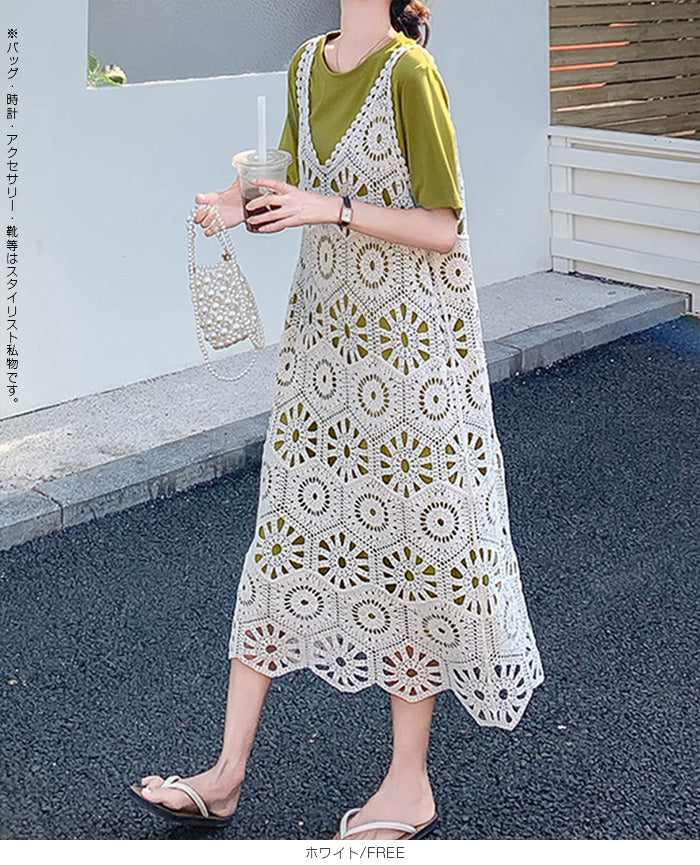 クロシェワンピース