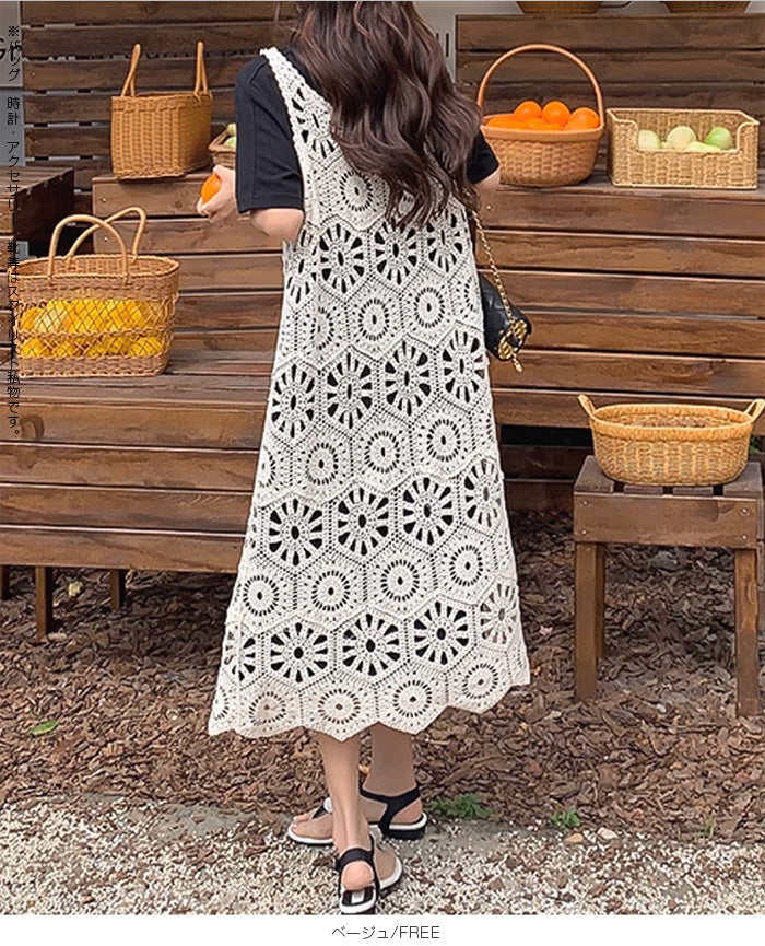 クロシェワンピース