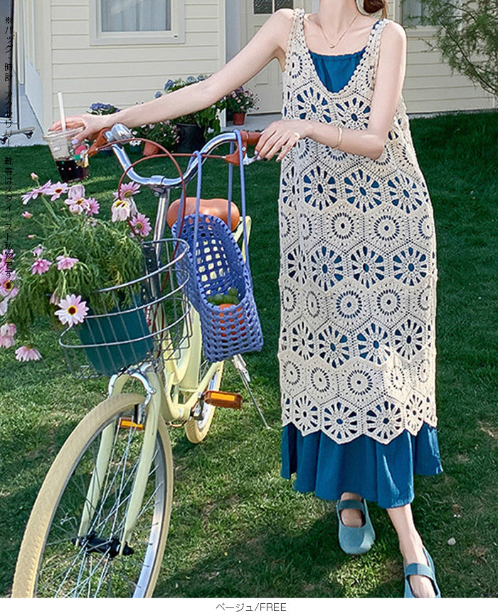 クロシェワンピース