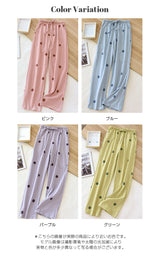 綿100％ルームパンツ