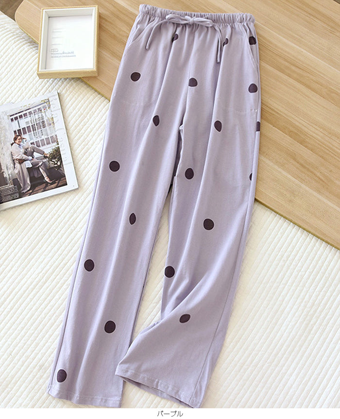 綿100％ルームパンツ