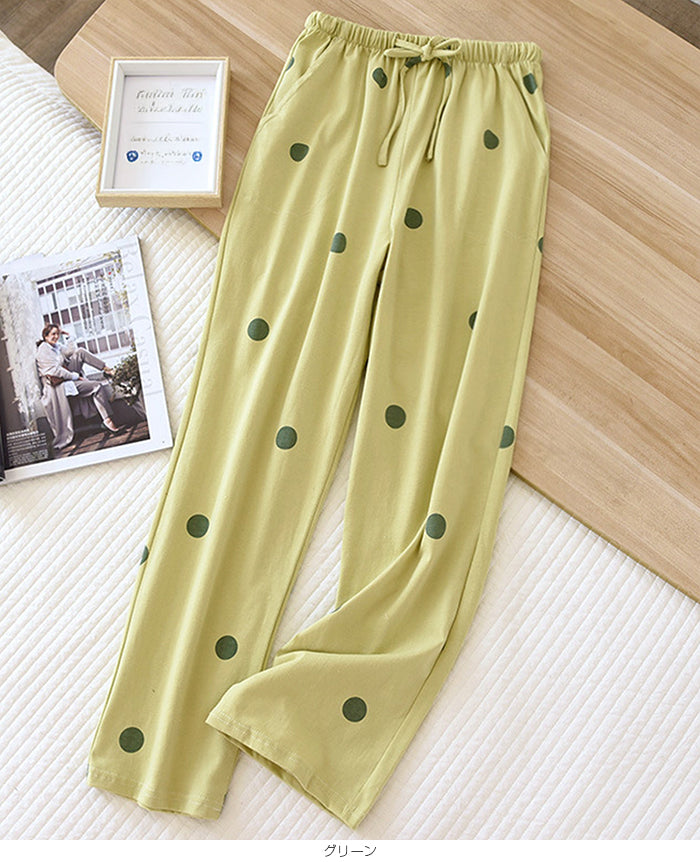 綿100％ルームパンツ