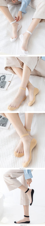 涼感シアーソックス