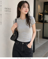 細見えシルエット半袖カットソー