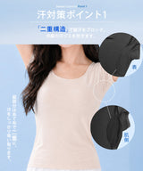 COOLIFY＋脇汗ガード付半袖インナー