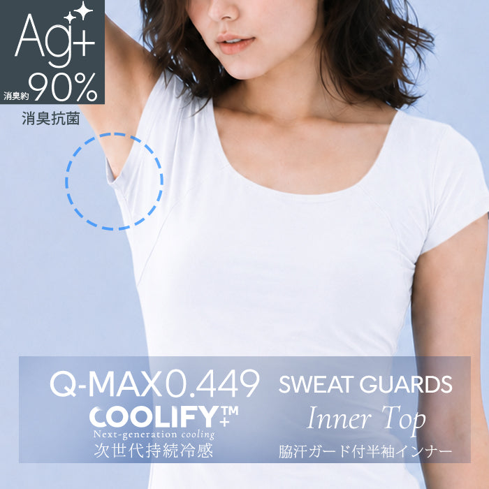 COOLIFY＋脇汗ガード付半袖インナー
