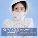 COOLIFYレース紐ペプラムUVパーカー