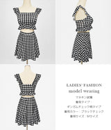 フリルスカート付きセパレート水着セットアップ