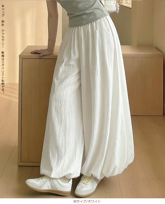 涼感バルーンパンツ