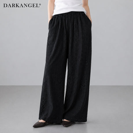 レースリラックスロングパンツ
