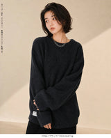 モヘアライクオーバーニット